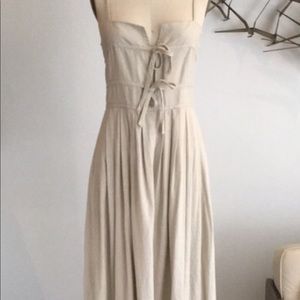 Karen Zambos 100% rayon mint green maxi dress M